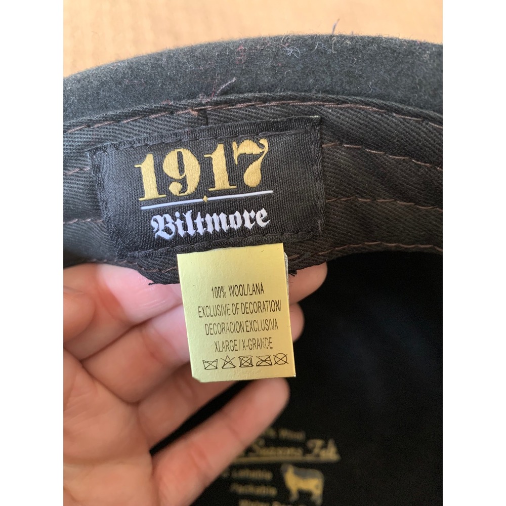 Biltmore‎ 1917 Wool Felt Fedora Crushable Packable Water Repellent Hat XLarge - Picture 5 of 6